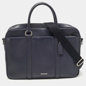 Coach Men's Navy Leather Bag